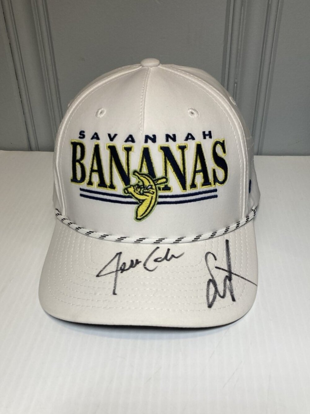 Savannah Bananas Autographed Signed Baseball Cap Hat Jesse Cole and Jake Skole
